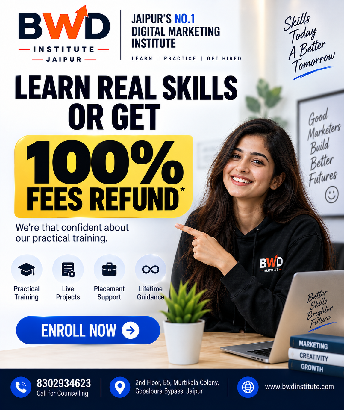 100% Fees Refund Guarantee